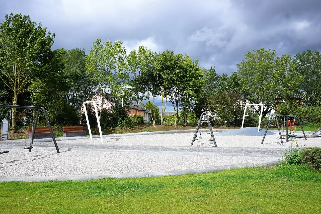 Aire de jeux du parc Kaltreis à Bonnevoie, photographiée en septembre 2017